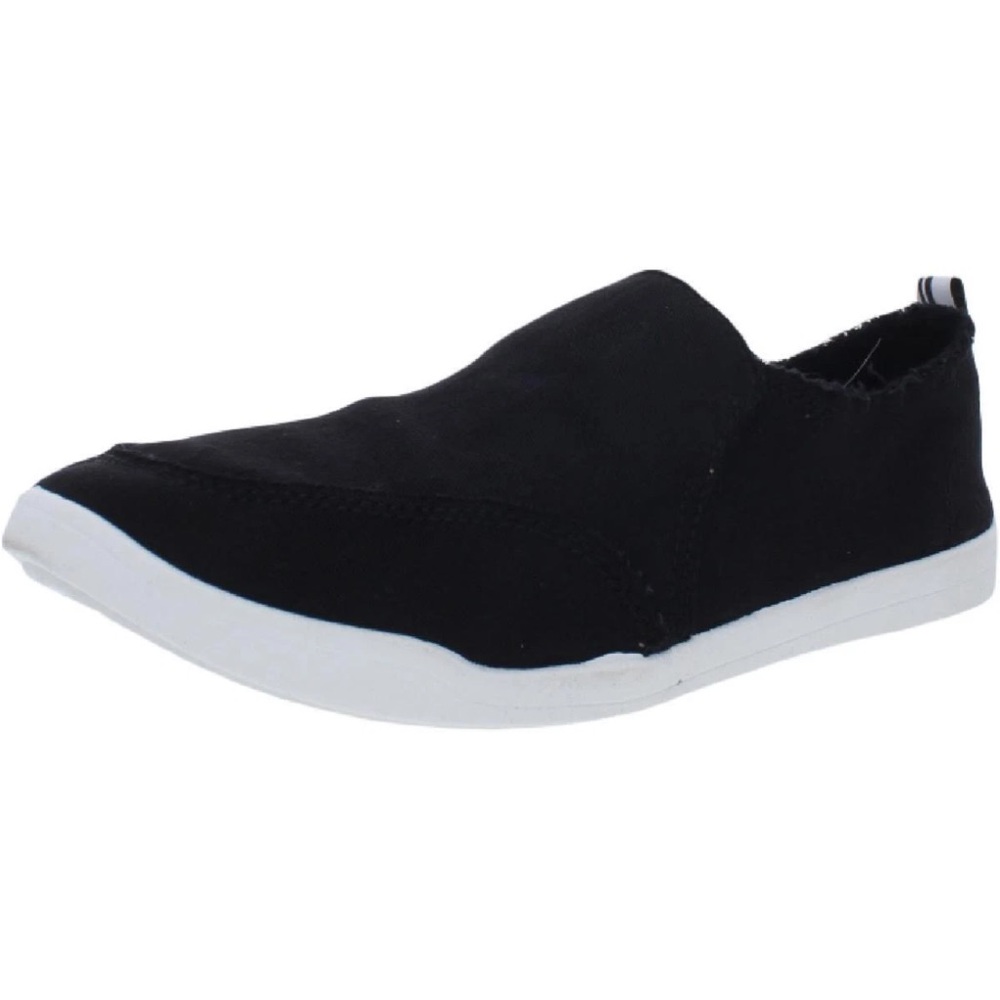 Vionic Beach Womens Malibu Black Canvas Flats Shoes 6.5 Medium (B,M) NWT
